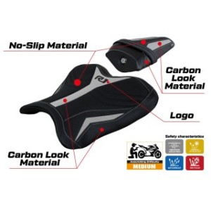 RIVESTIMENTO SELLA TPZ  ULTRAGRIP CON LOGO  YAMAHA R1 2015/2025