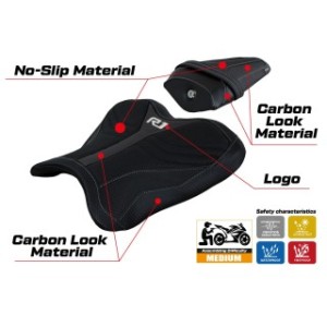 RIVESTIMENTO SELLA TPZ  ULTRAGRIP CON LOGO  YAMAHA R1 2015/2025