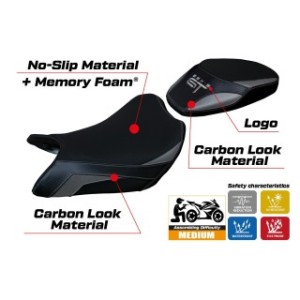 RIVESTIMENTO SELLA TPZ  COMFORT SYSTEM CON LOGO  SUZUKI GSX S 1000 GT 2021/2025