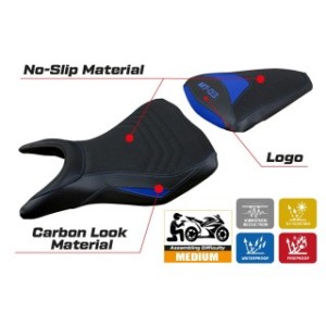 RIVESTIMENTO SELLA TPZ  ULTRAGRIP CON LOGO  YAMAHA MT-03 2020/2024