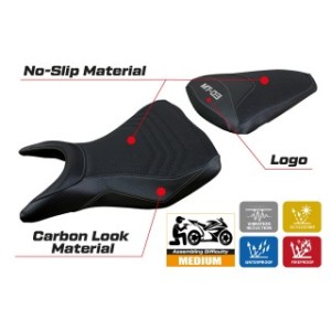 RIVESTIMENTO SELLA TPZ  ULTRAGRIP CON LOGO  YAMAHA MT-03 2020/2024