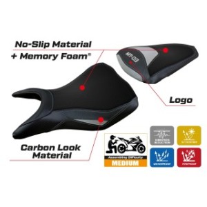 RIVESTIMENTO SELLA TPZ  COMFORT SYSTEM CON LOGO  YAMAHA MT-03 2020/2024