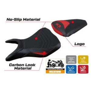 RIVESTIMENTO SELLA TPZ  ULTRAGRIP CON LOGO  YAMAHA R3 2015/2024