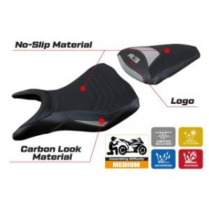 RIVESTIMENTO SELLA TPZ  ULTRAGRIP CON LOGO  YAMAHA R3 2015/2024