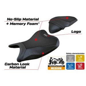 RIVESTIMENTO SELLA TPZ  COMFORT SYSTEM CON LOGO  KAWASAKI NINJA 400 2018/2023