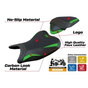 RIVESTIMENTO SELLA TPZ  ULTRAGRIP CON LOGO  KAWASAKI NINJA 400 2018/2023