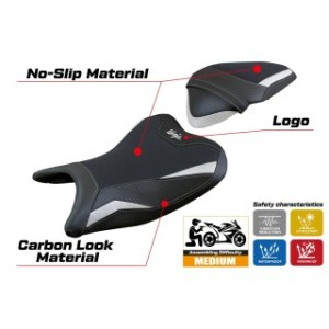 RIVESTIMENTO SELLA TPZ  ULTRAGRIP CON LOGO  KAWASAKI NINJA 400 2018/2023
