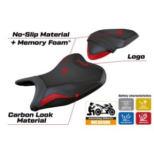 RIVESTIMENTO SELLA TPZ  COMFORT SYSTEM CON LOGO  KAWASAKI Z 400 2018/2023