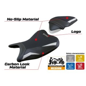 RIVESTIMENTO SELLA TPZ  ULTRAGRIP CON LOGO  KAWASAKI Z 400 2018/2023