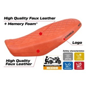 RIVESTIMENTO SELLA TPZ  COMFORT SYSTEM CON LOGO  DUCATI SCRAMBLER 800 2023/2025