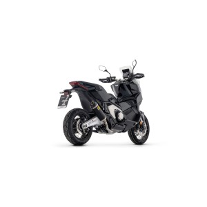 TERMINALE ARROW RACE-TECH SHORT HONDA X-ADV 750 2017-2020, ALLUMINIO DARK/CARBONIO, OMOLOGATO
