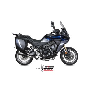MIVV DELTA RACE COMPLETE EXHAUST SYSTEM YAMAHA TRACER 9 2025-2026 (EURO 5+), BLACK/CARBON, CATALYTIC