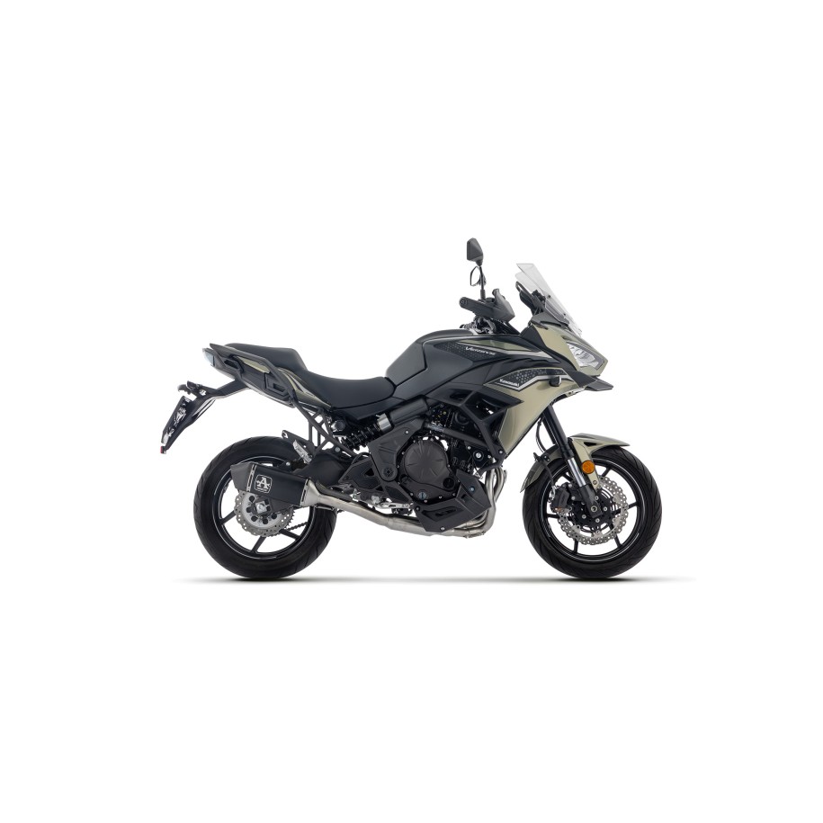 IMPIANTO DI SCARICO COMPLETO ARROW VELOCE KAWASAKI VERSYS 650 2024-2026 (EURO 5+), ALLUMINIO DARK, CATALIZZATO