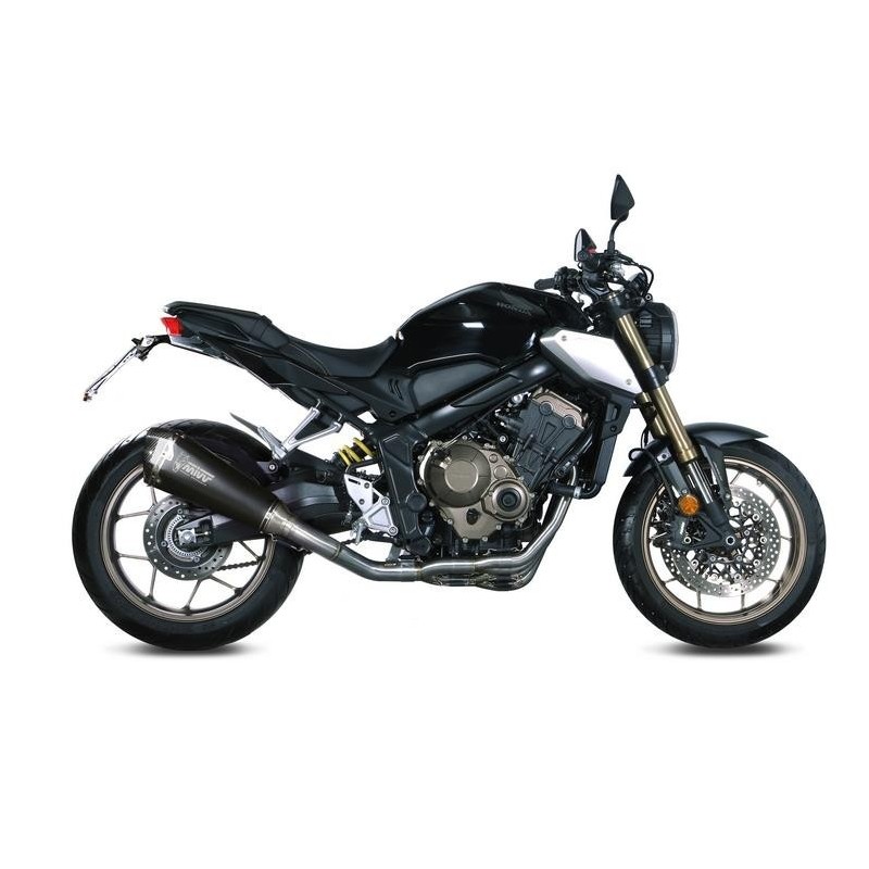 COMPLETE EXHAUST SYSTEM MIVV DELTA RACE HONDA CB 650 R 2021-2023, DEKAT BLACK/CARBON