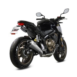 IMPIANTO DI SCARICO COMPLETO MIVV DELTA RACE HONDA CB 650 R 2021-2023, DEKAT ACCIAIO/CARBONIO