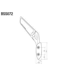 PAR DE ESPEJOS RIZOMA STEALTH APRILIA RSV4 2025, NEGRO