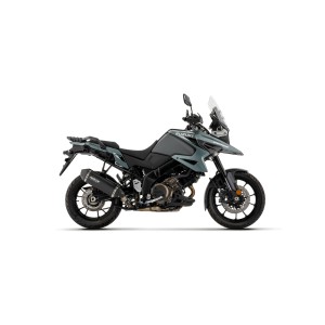 TERMINALE ARROW EXPLORER SUZUKI V-STROM 1050 SE 2025-2026 (EURO 5+), ALLUMINIO DARK/CARBONIO, OMOLOGATO