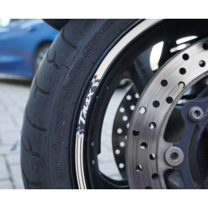 KLEBKANTEN-KIT FÜR RADFELGEN YAMAHA T-MAX 500 2008-2011 WHITE/BLACK