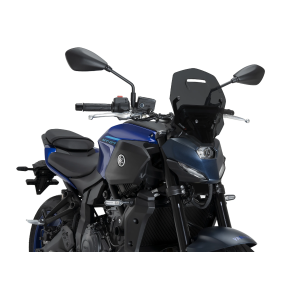 PUIG SPORT TOURING NEW GENERATION WINDSCREEN YAMAHA MT-07 2025, DARK SMOKE