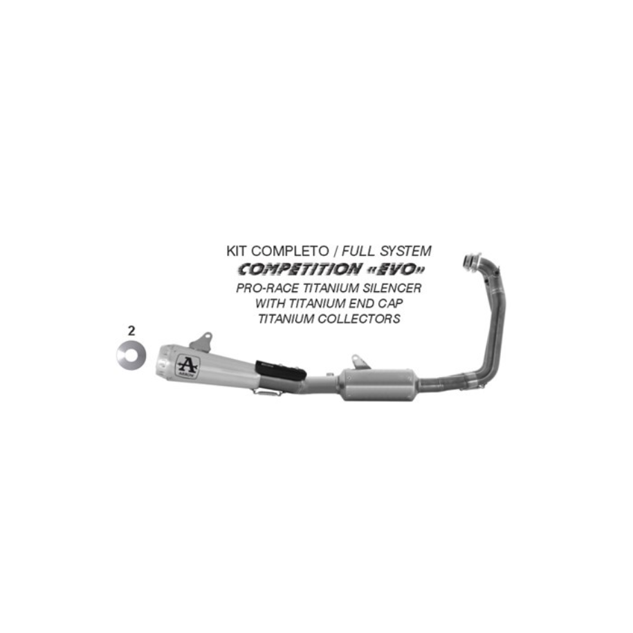ARROW COMPETITION EVO PRO-RACE FULL EXHAUST SYSTEM APRILIA RS 660 2025 (EURO 5+), FULL TITANIUM, RACING