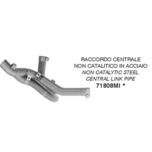 DECATALIZZATORE ARROW IN ACCIAIO DUCATI PANIGALE V2 2025 (EURO 5+)
