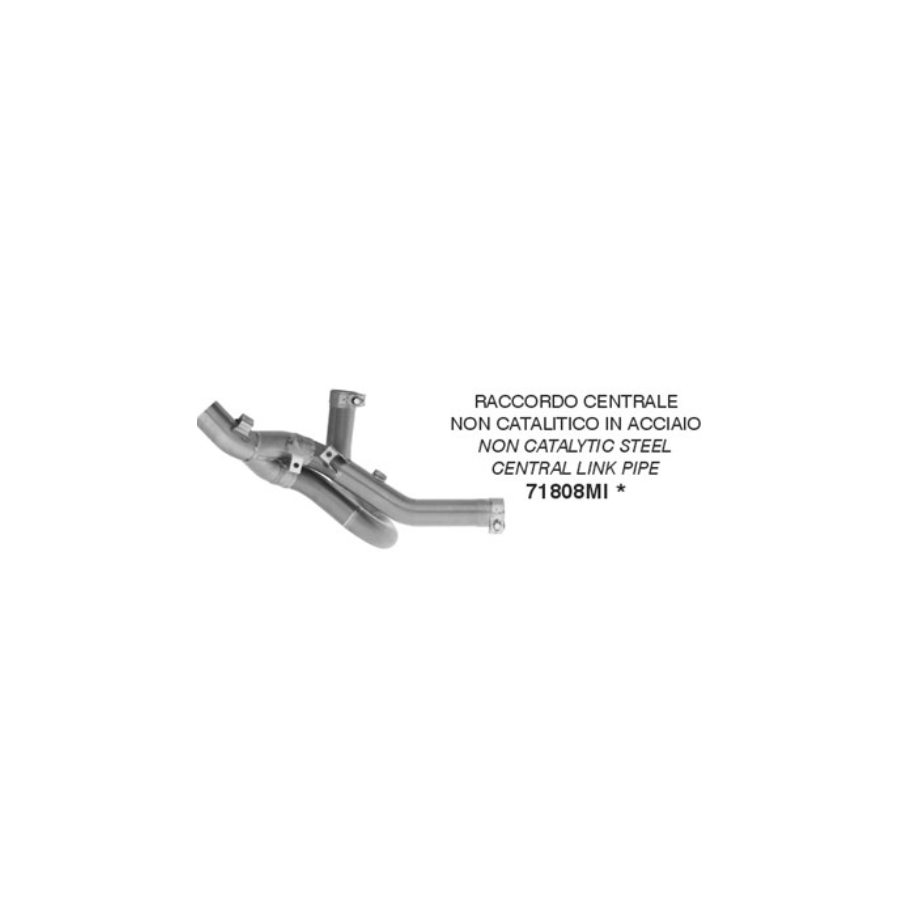 ARROW NON-CATALYTIC STEEL LINK PIPE DUCATI PANIGALE V2 2025 (EURO 5+)