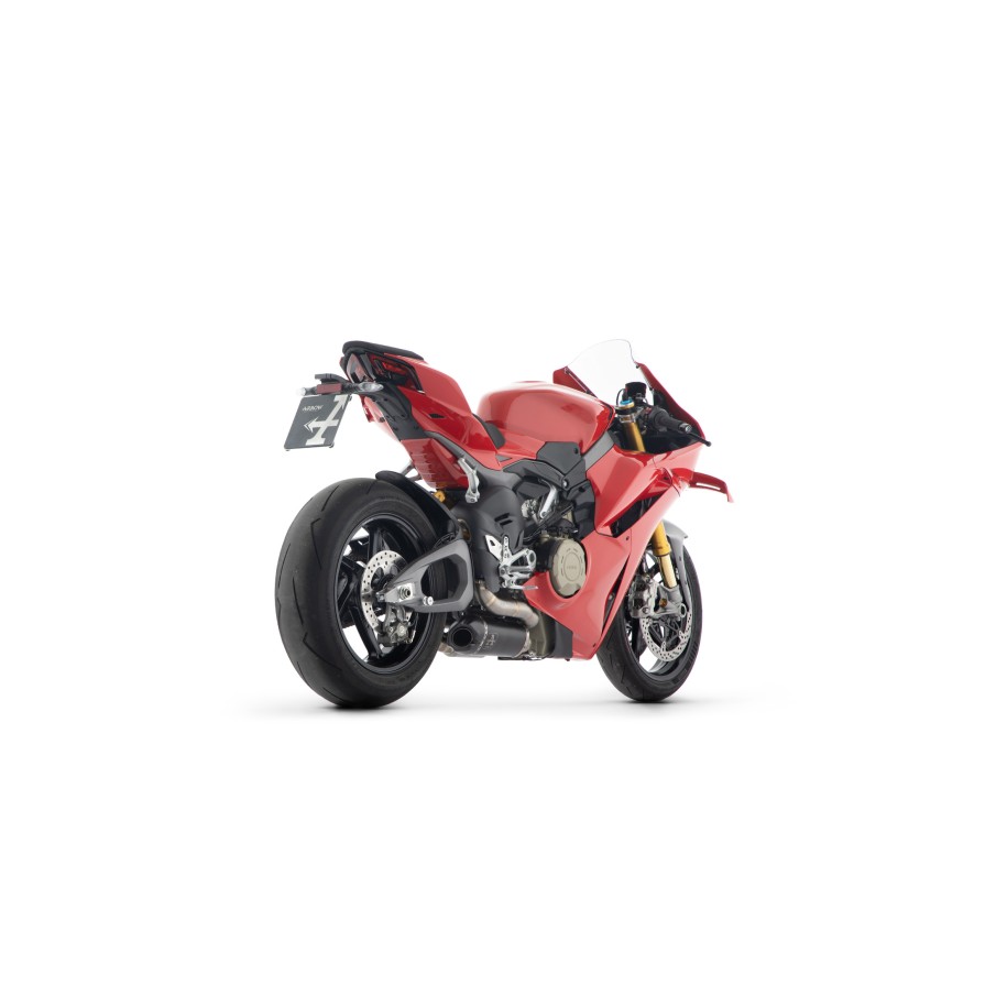 TERMINALE DI SCARICO ARROW WORKS DUCATI PANIGALE V4 2025 (EURO 5+), TITANIO DARK/CARBONIO, RACING