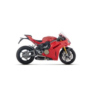TERMINALE DI SCARICO ARROW WORKS DUCATI PANIGALE V4 2025 (EURO 5+), TITANIO DARK/CARBONIO, RACING