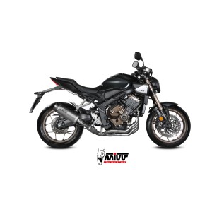 IMPIANTO DI SCARICO COMPLETO MIVV AK-1 HONDA CBR 650 R 2024 (EURO 5+), TITANIO/CARBONIO, CATALIZZATO