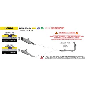 ARROW RACING COLLECTORS HONDA CBR 500 R 2024-2025 (EURO 5+)