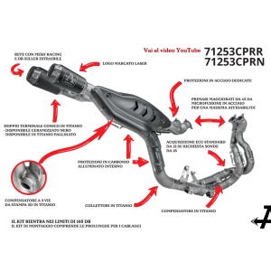 ARROW COMPETITION EVO PRO-RACE RACING FULL EXHAUST SYSTEM DUCATI PANIGALE V4 2025, TITANIUM