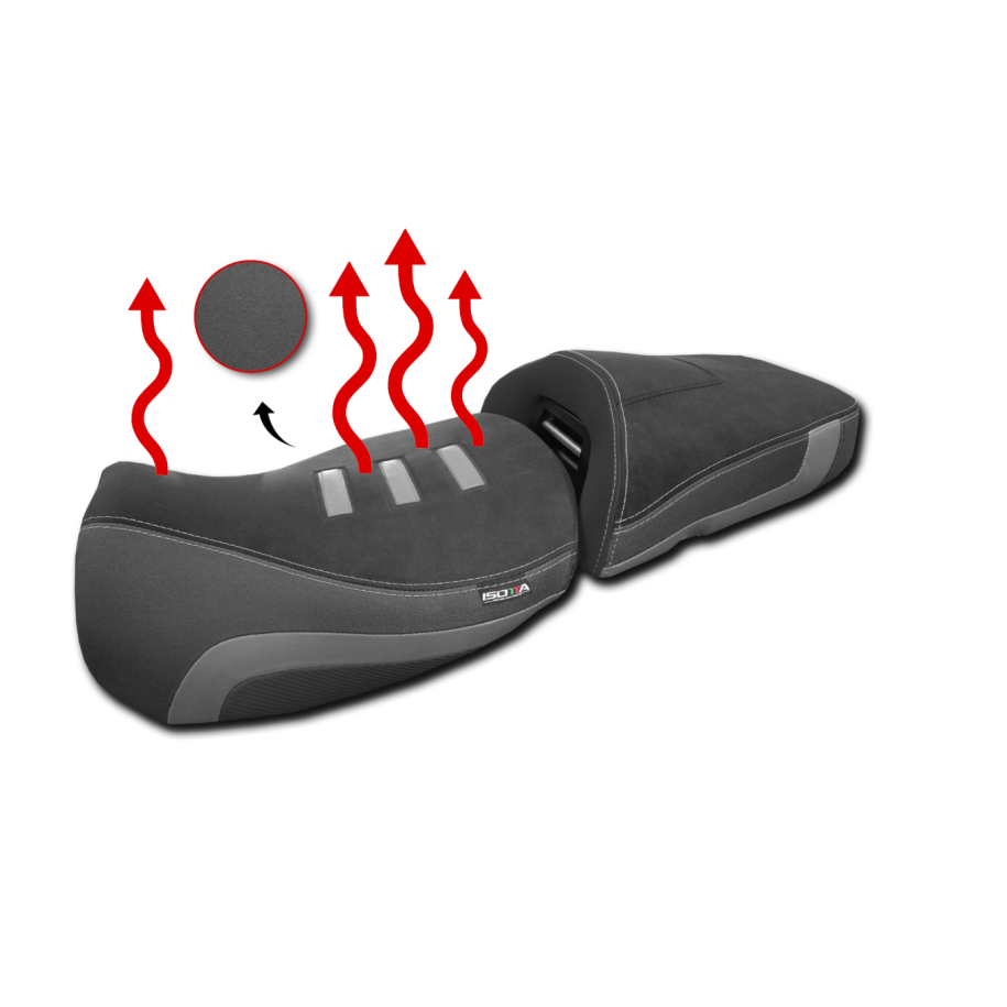 ISOTTA COMFORT HEATED RIDER SEAT BMW R 1300 GS ADVENTURE 2025, TRIPLE BLACK