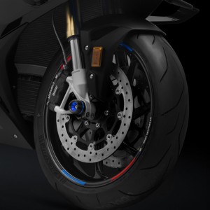 COPPIA TAMPONI PROTEZIONE RUOTA ANTERIORE RIZOMA BMW S 1000 R 2025, BLU