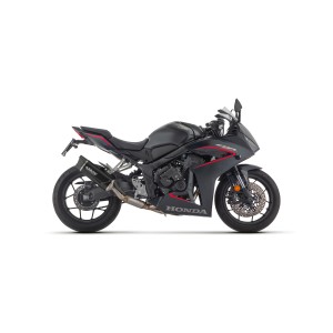 IMPIANTO DI SCARICO COMPLETO ARROW INDY RACE EVO HONDA CBR 650 R 2024-2026 (EURO 5+), ALLUMINIO DARK/CARBONIO, RACING