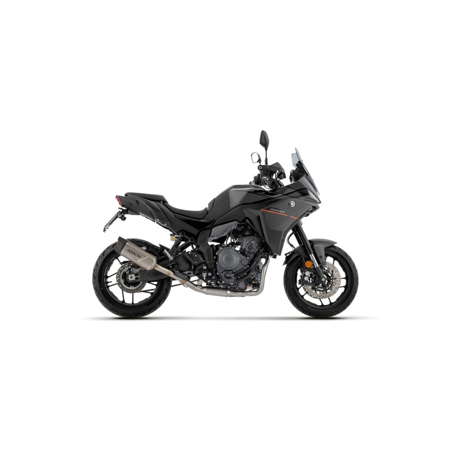 IMPIANTO DI SCARICO COMPLETO ARROW INDY RACE EVO YAMAHA TRACER 7 2025-2026 (EURO 5+), TITANIO/CARBONIO, CATALIZZATO