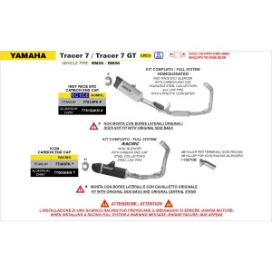 ARROW INDY RACE FULL EXHAUST SYSTEM EVO YAMAHA R9 2025-2026 (EURO 5+), DARK ALUMINUM/CARBON, CATALYTIC