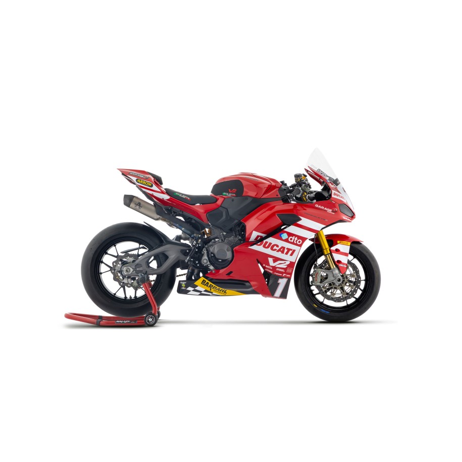 ARROW ROUND-SIL INTERMEDIATE KIT DUCATI PANIGALE V2 2025-2026 (EURO 5+), RACING FULL TITANIUM/CARBON