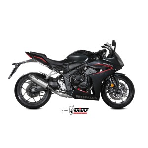 COMPLETE EXHAUST SYSTEM MIVV AK-1 HONDA CBR 650 R 2024-2026 (EURO 5+), DEKAT TITANIUM/CARBON