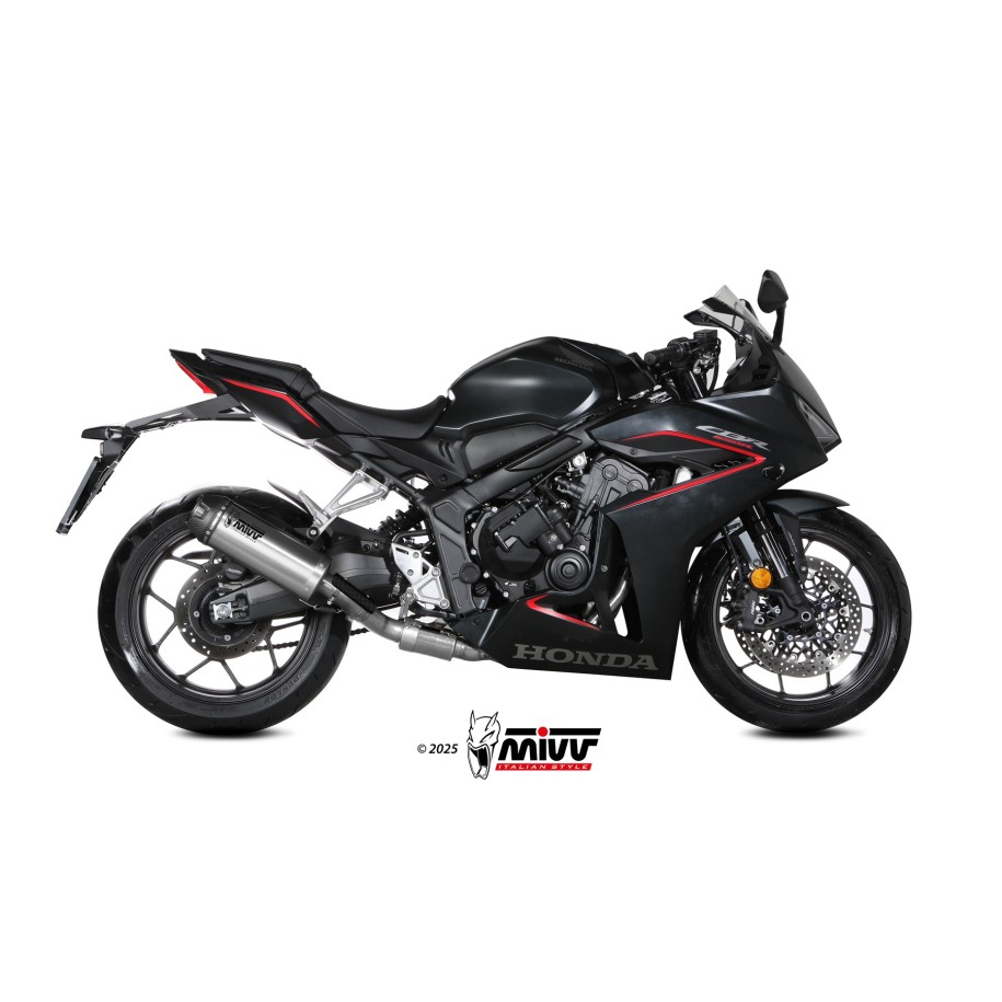 COMPLETE EXHAUST SYSTEM MIVV AK-1 HONDA CBR 650 R 2024-2026 (EURO 5+), DEKAT TITANIUM/CARBON