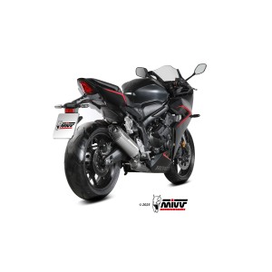 IMPIANTO DI SCARICO COMPLETO MIVV AK-1 HONDA CBR 650 R 2024-2026, DEKAT TITANIO/CARBONIO