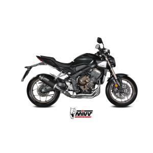 COMPLETE EXHAUST SYSTEM MIVV AK-1 HONDA CB 650 R 2024-2026 (EURO 5+), BLACK/CARBON, CATALYTIC