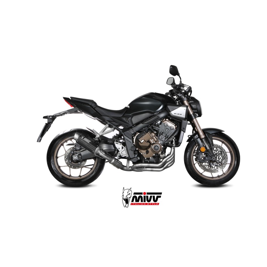 COMPLETE EXHAUST SYSTEM MIVV GP PRO HONDA CB 650 R 2024-2026 (EURO 5+), CARBON, CATALYTIC