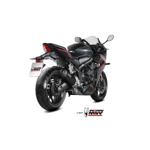 COMPLETE EXHAUST SYSTEM MIVV AK-1 HONDA CBR 650 R 2024-2026 (EURO 5+), BLACK/CARBON, CATALYTIC