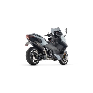 ARROW INDY RACE FULL EXHAUST SYSTEM YAMAHA T-MAX 560 2025-2026 (EURO 5+), TITANIUM DARK/CARBON, RACING