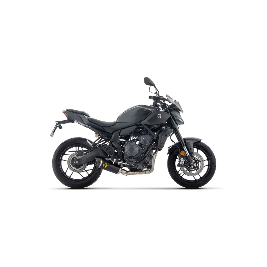 ARROW THUNDER FULL EXHAUST SYSTEM YAMAHA MT-07 2025-2026 (EURO 5+), ALUMINIUM DARK/CARBON, RACING