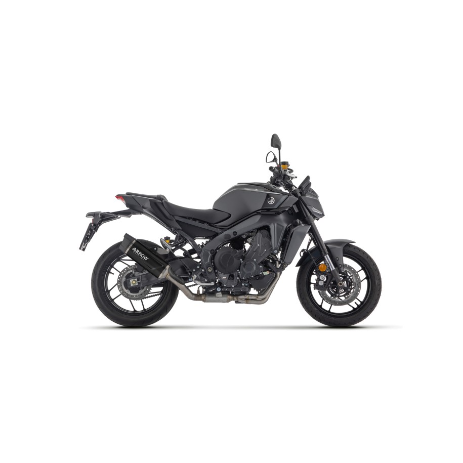 ARROW INDY RACE EVO FULL EXHAUST SYSTEM YAMAHA MT-09 SP 2024-2026 (EURO 5+), ALUMINIUM DARK/CARBON, RACING