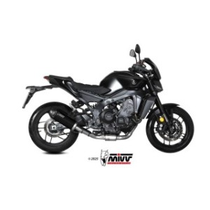 IMPIANTO DI SCARICO COMPLETO MIVV AK-1 YAMAHA MT-09 2024-2026, BLACK/CARBONIO, CATALIZZATO