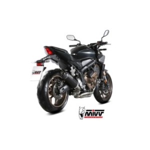 IMPIANTO DI SCARICO COMPLETO MIVV AK-1 HONDA CB 650 R 2024-2026 (EURO 5+), BLACK/CARBONIO, CATALIZZATO