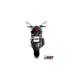 MIVV AK-1 COMPLETE EXHAUST SYSTEM HONDA CB 650 R 2024-2026 (EURO 5+), BLACK/CARBON, CATALYTIC