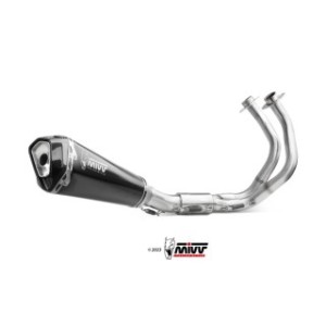 IMPIANTO DI SCARICO COMPLETO MIVV DELTA RACE KAWASAKI NINJA 650 2024-2025, BLACK, CATALIZZATO